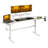 Game table with bookshelf and accessory shelf-1749236403