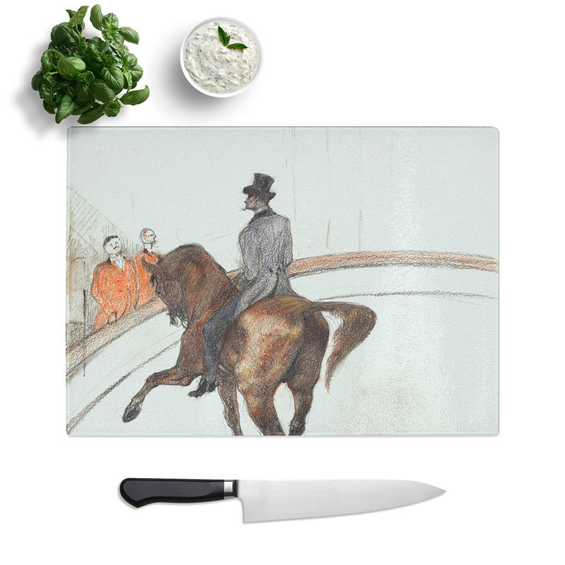 At the Circus by Henri de Toulouse-Lautrec Chopping Board, 0.4cm H x 20cm W x 28.5cm L