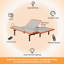 Cadre de lit réglable Hlavacek, gravité inclus, massage, ports USB, veilleuse sous le lit, télécommande sans fil et contrôle des applications, orange coucher de soleil E3000-1966876947
