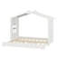 Lit contemporain avec lit gigogne et tablettes latérales-1842045480