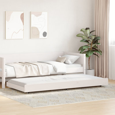 Bed Frame with Headboard Solid Pine Wood