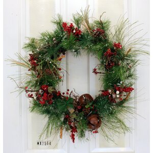 The Holiday Aisle® Faux Berry Silk 22'' Wreath & Reviews | Wayfair