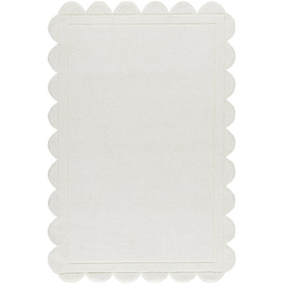 Tapis festonné en laine Harwich