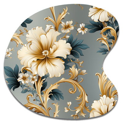 Fairford - Damask Asymterical Wall Art - Drop Shape