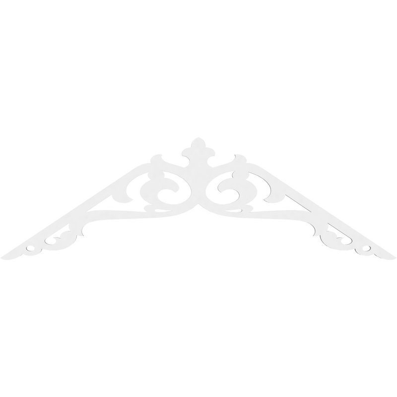 Amber Signature Urethane Gable Pediment, Primed Tan, 24" H x 72" W x 1" D, 8/12