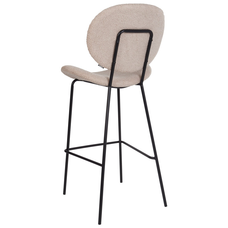 Luana Upholstered Counter Stool with Metal Frame
