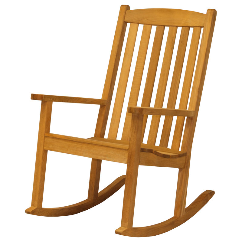 Brittany Teak Outdoor Rocking Armchair