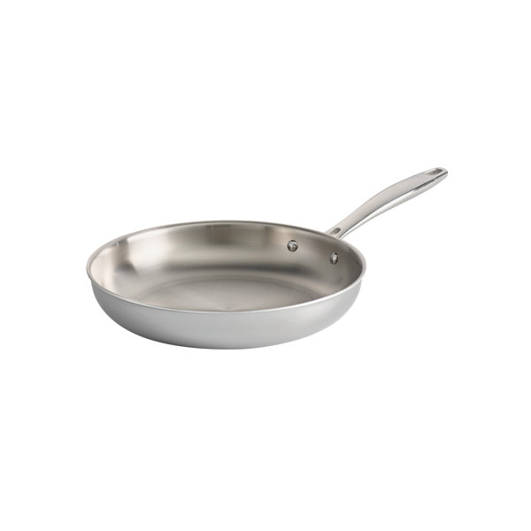  BUFFALO Clad Stainless Steel Wok Pan with Lid Round