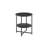 Small Round Side Table,2 Tiers Farmhouse End Table,Accent Tables For Small Spaces,Night Stands For Bedrooms Living Room,Coffee  Tables With Storage Shelf,Black