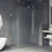 Pacifica 34" W x 46" D x 73" H Hinged Frameless Shower Enclosure with 3/8  Clear Glass-50816879