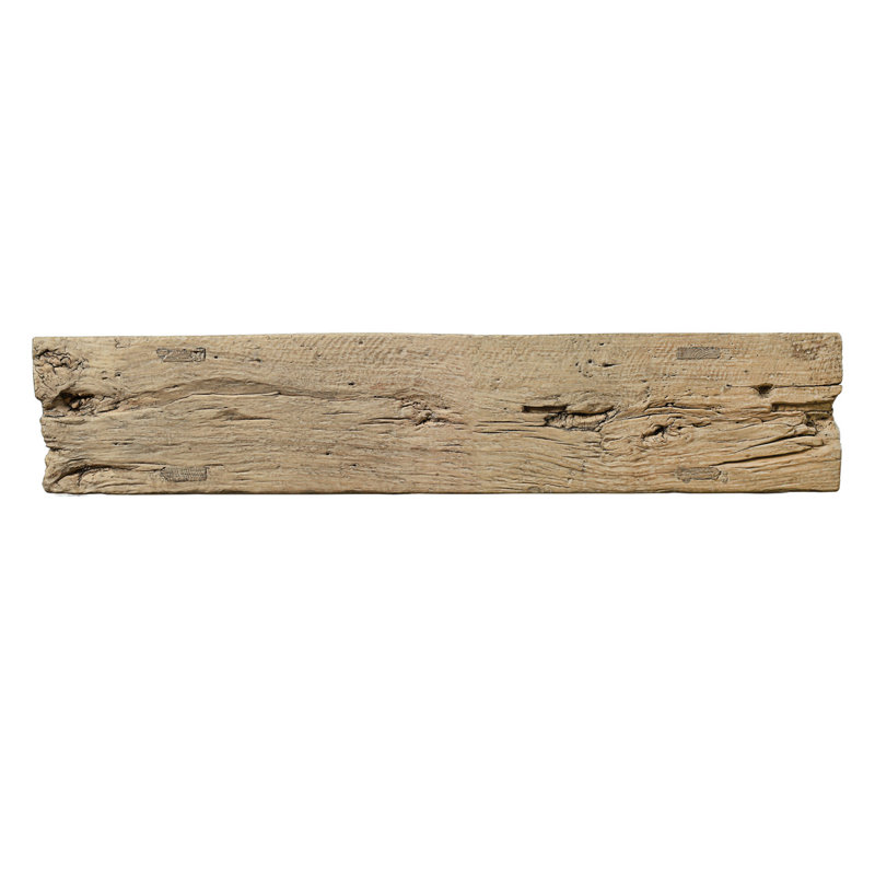 Approx. 76 Inches Wide Vintage Console Table with Shelf Weathered Natural