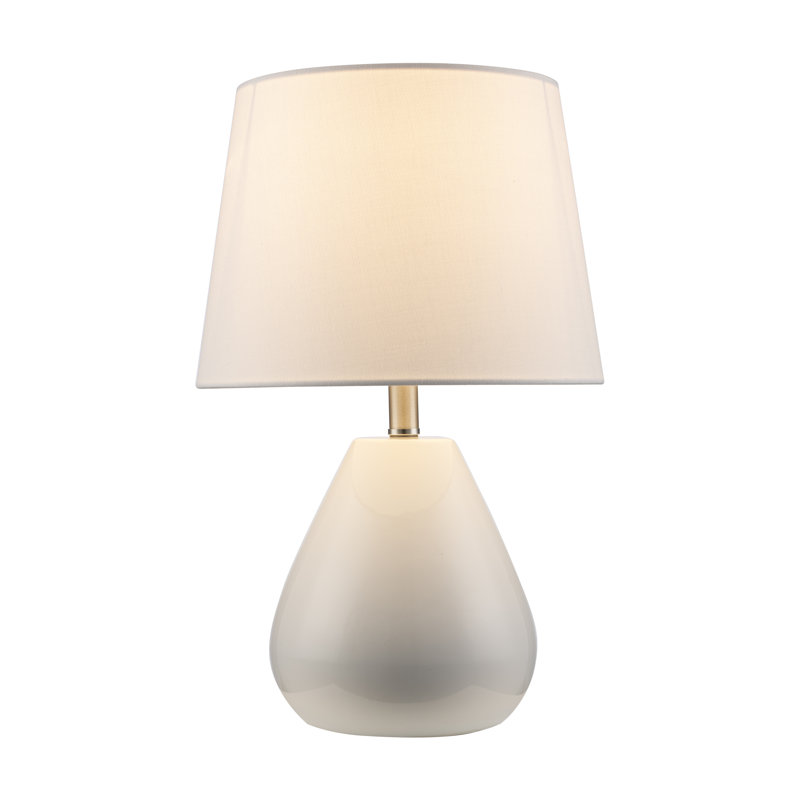 Borgwald Ceramic Table Lamp, White