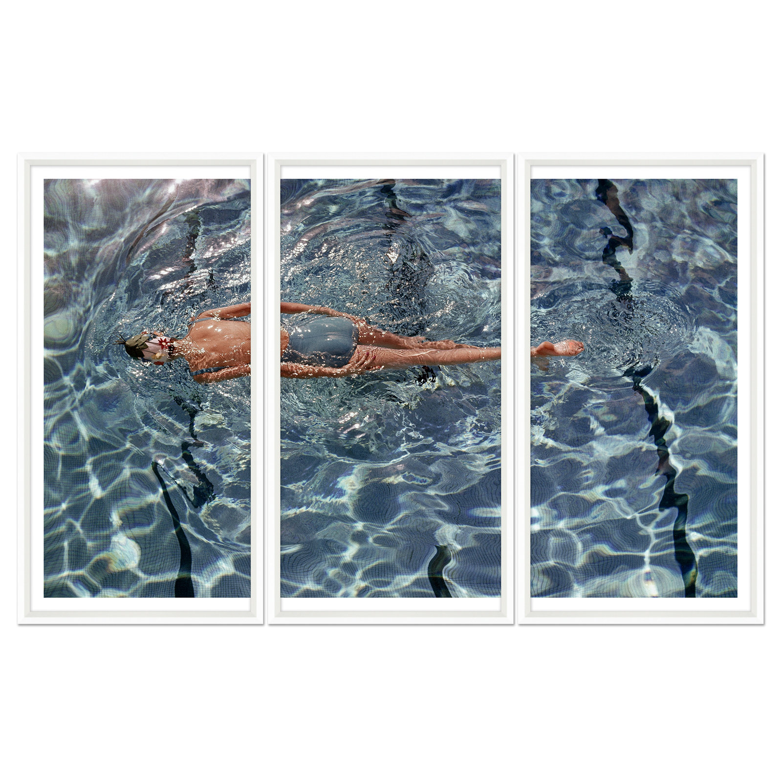 Summer U.S.A. by Fred Lyon, 41.25" H x 75.75" W x 1.75" D, Black
