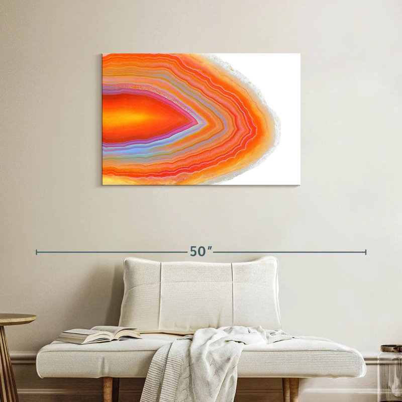 Alvord Orange Agate Crystal, 24" H x 36" W