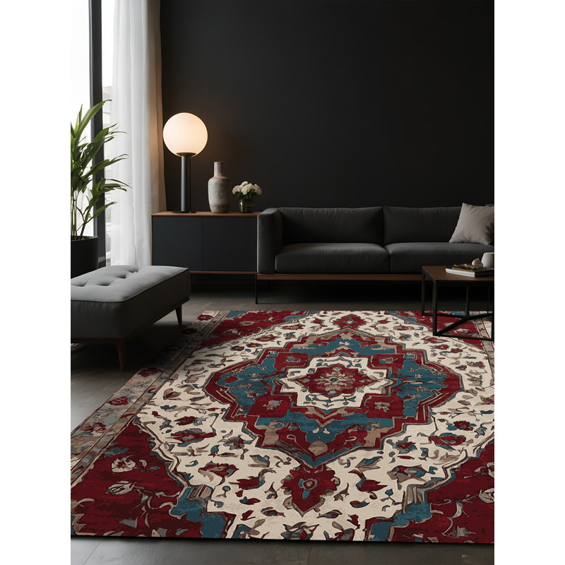 Tapis gris soyeux et moelleux, Carré 5 pi