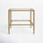 Edmont Glass Top End Table