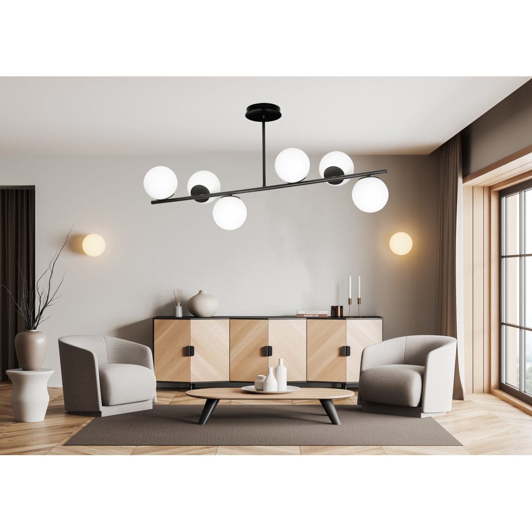Gaen 6 - Light Kitchen Island Linear Pendant