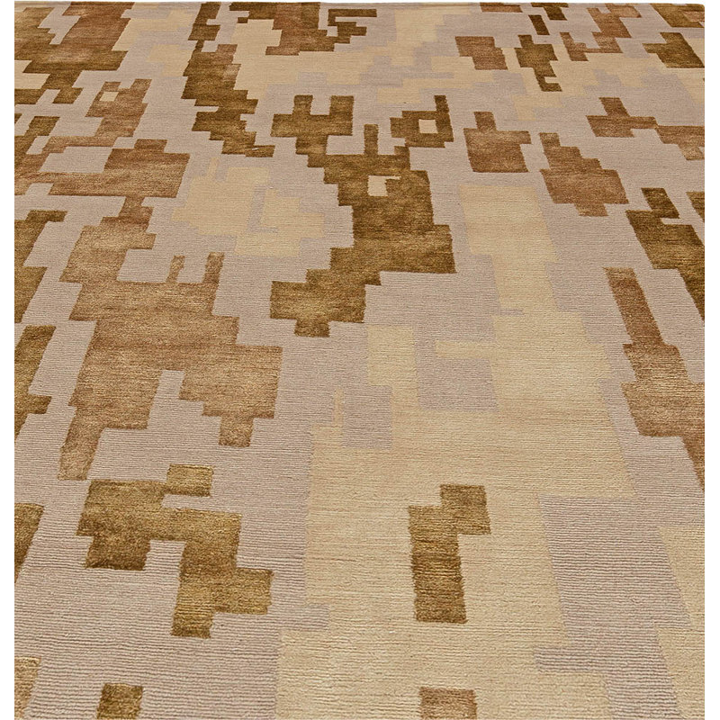Modern One-of-a-Kind Rectangle 6' X 9' Hand Knotted Area Rug