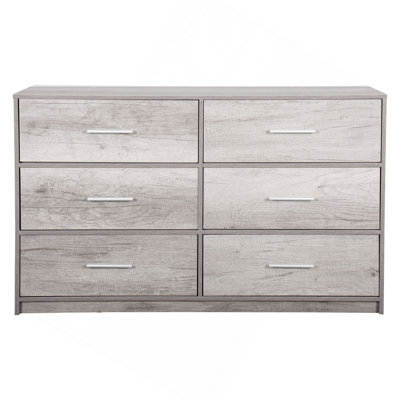 6-Drawer Dresser With Large Fabric Drawers, White