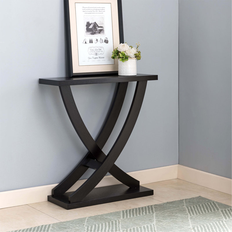 Console contemporaine - rouge cacao