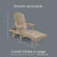  Chaise longue Comfo à dossier bleu pacifique avec base blanche-1596814046