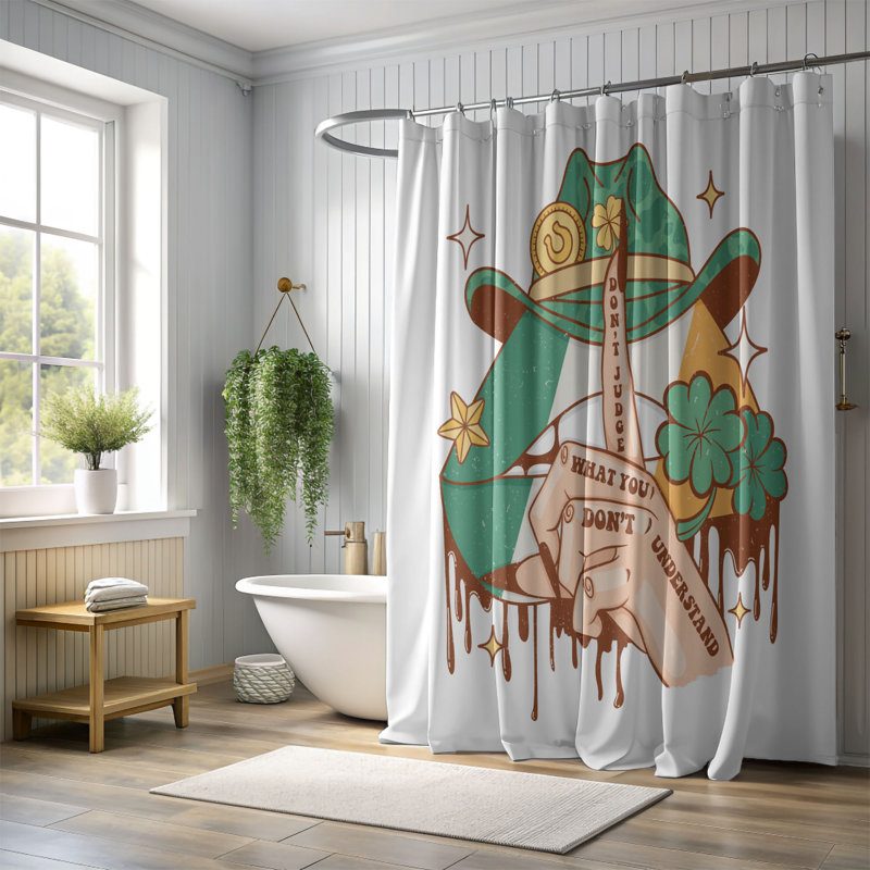 Serina Shower Curtain, 74"H x 71"W