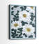 Fleurs blanches vives I - reproduction encadrée de qualité supérieure - prête à être accrochée - aucun clou requis - aucun clou requis-1798544633-1798544635