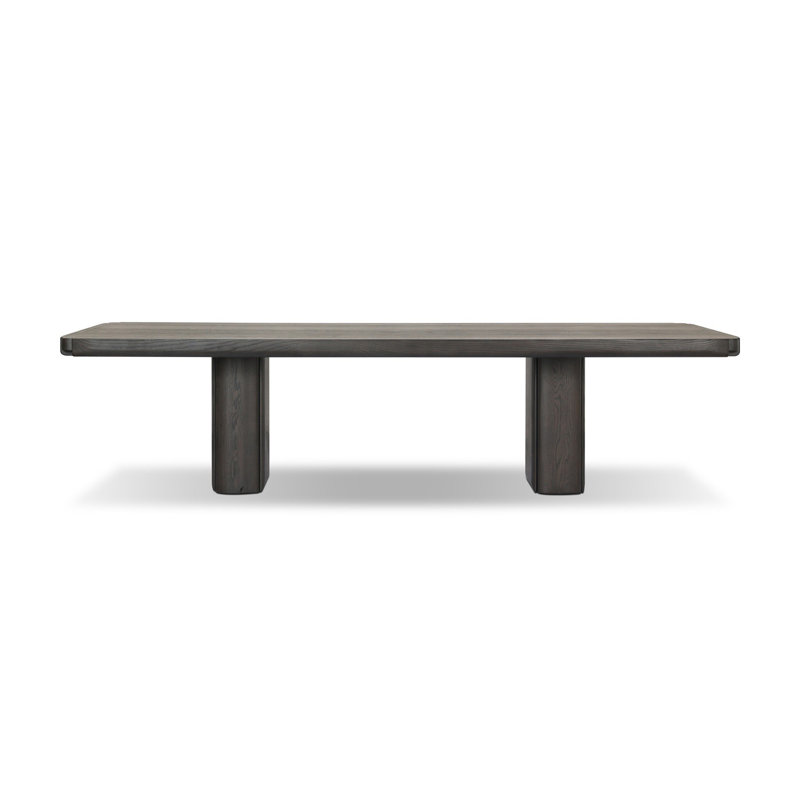 Hurley Rectangle Oak Double Pedestal Dining Table, 30" H x 120" W x 46" D