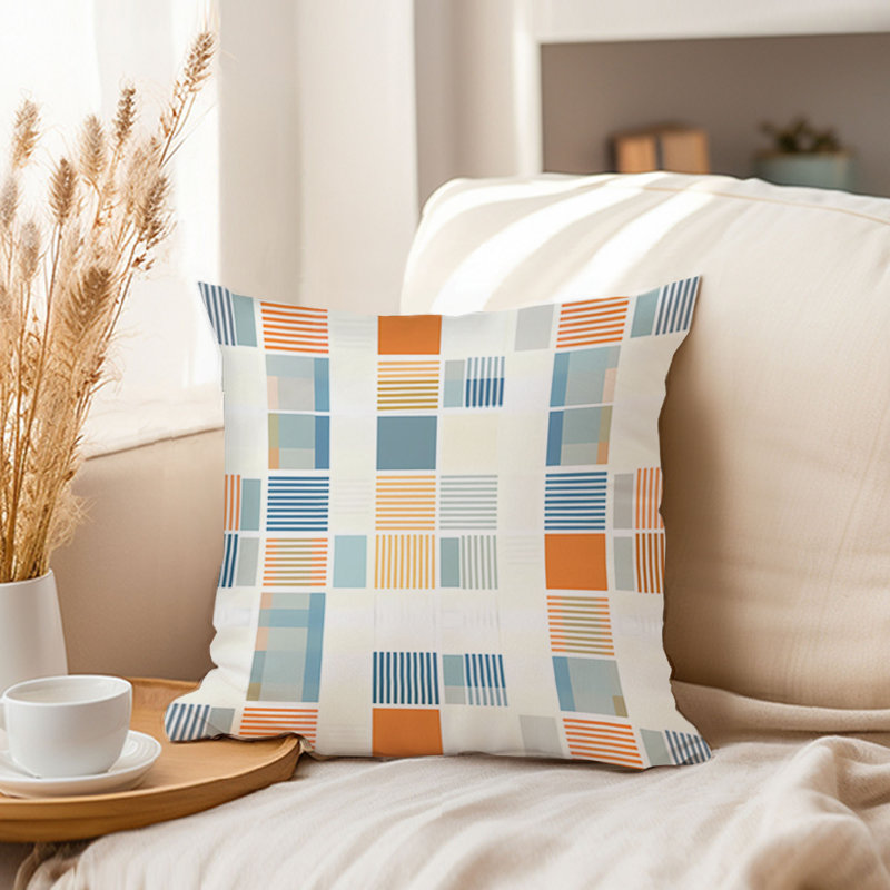 Abstract Abstract Tiling Pattern Modern Throw Pillow Cover, 18x18