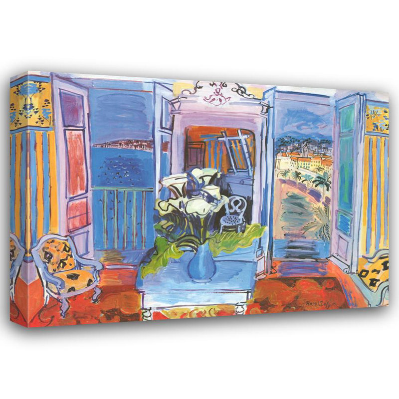 Interior with Open Window, 17" H x 24" W