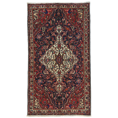Tapis oriental traditionnel rouge unique 5 x 10 Flora