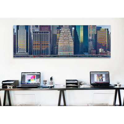 «Panoramique, gratte-ciel dans une ville, New York, État de New York, É.-U.», panoramique