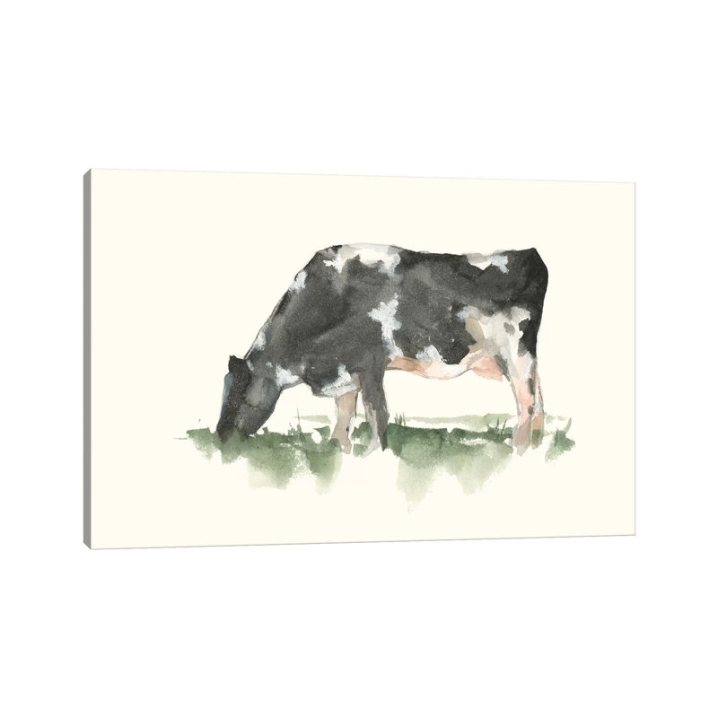 Grazing Farm Animal II - Wrapped Canvas Print, 20.32 cm H x 30.48 cm W