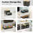 Plastic Storage Containers Stackable Storage Bins, Storage Baskets For Organizing Shelves Drawers Desktop Closet Playroom Classroom Office, 6 Pack