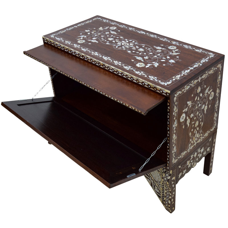 Syrian 39'' W Solid Wood Console Table