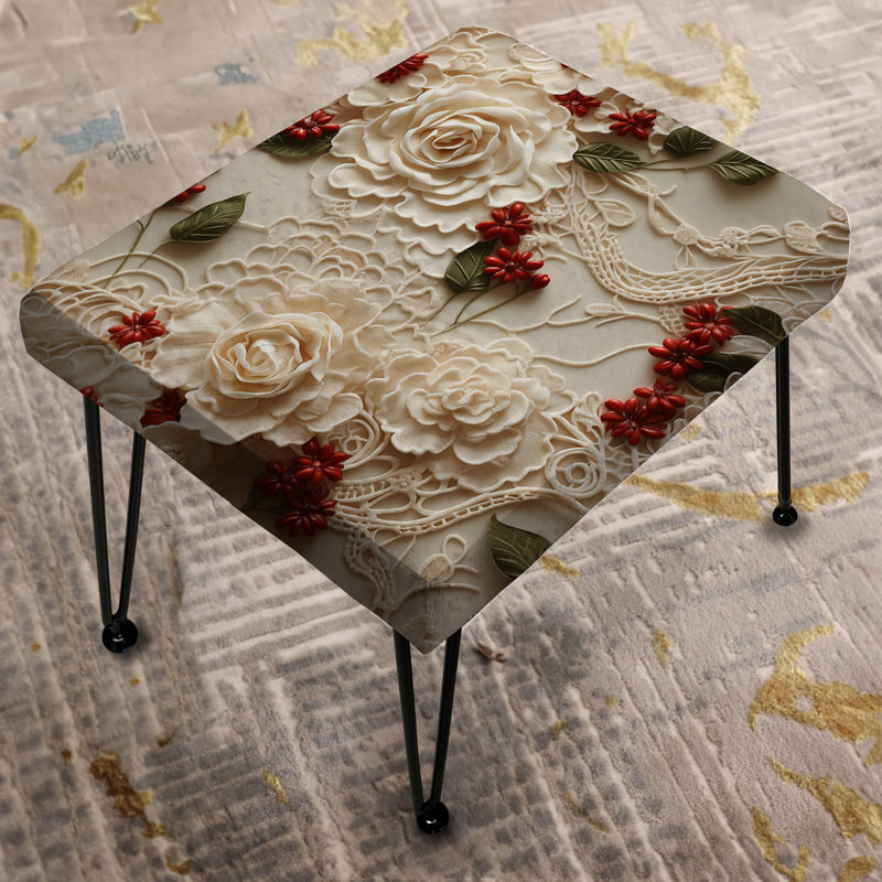 Voile en dentelle rouge Timeless