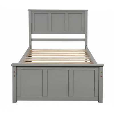 Lit plateforme avec rangement, 2 tiroirs