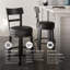 Tabouret de comptoir pivotant en bois massif 24,38 po