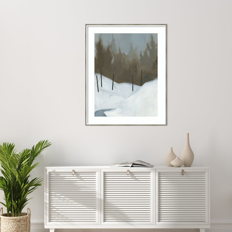Impression d'art mural encadré «Deep Snow III» par Colston Wood, H 41 po x l 33 po
