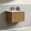 Ensemble de meuble-lavabo mural flottant rayé avec lavabo en céramique 24 po Etna-1857369080