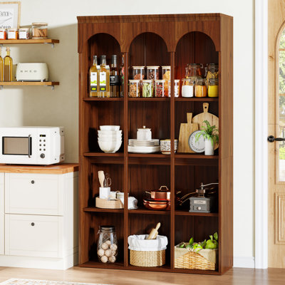 4-Tier Arched Baker’s Rack, Kitchen Pantry Storage Shelf