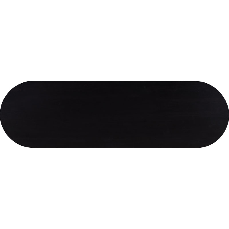 Povera 54'' W Solid Wood Console Table, Black
