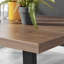 Kylooe Modern Brown Wood And Black Metal Dining Table Set With 4 Luxury Velvet Dining Chairs-1639898195