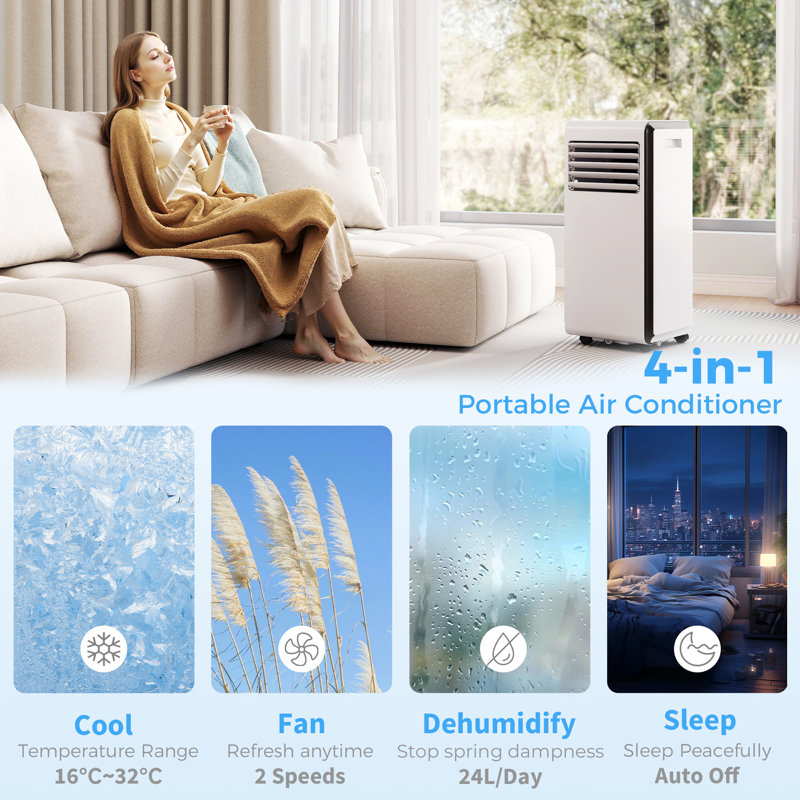Portable Air Conditioner, 9000 BTUs