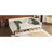 Queen Size Upholstered Platform Bed With USB And 2 Drawers, Beige