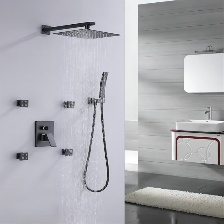 Système de douche complet avec valve brute