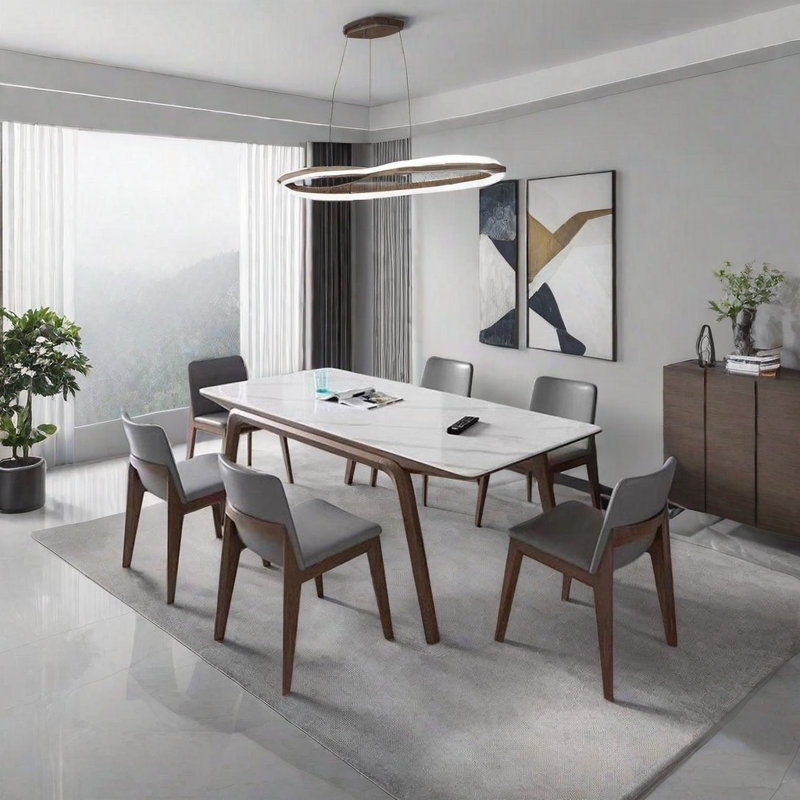 Ensemble de salle à manger rectangulaire Terecita, H 29,52 po x L 62,99 po x l 31,49 po