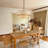 3 Lights Boho Rattan Chandelier, Woven Pendant Light Fixture For Kitchen, Living Room, Dining Room, Foyer