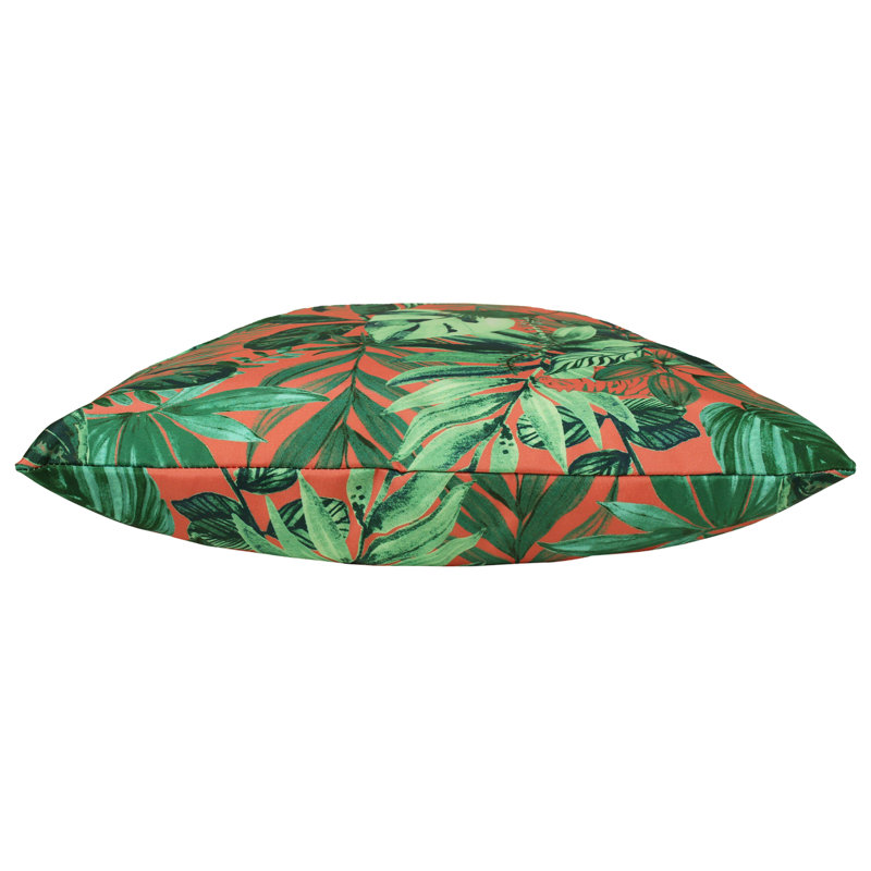 Psychedelic Jungle Outdoor Cushion Cover, Coral
