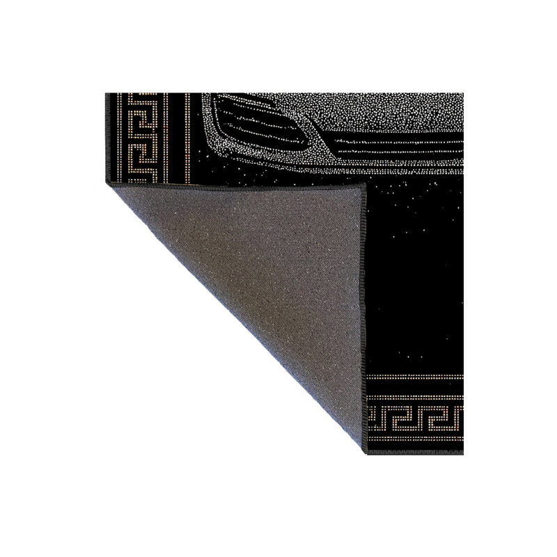 Tapis gris tissé Mosso, 4'7" x 6'7"